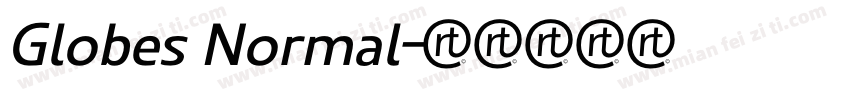 Globes Normal字体转换